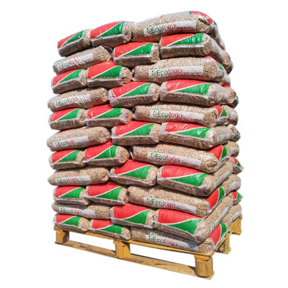 Ecofogo-Pellets – Palette mit 66 Säcken à 15 kg