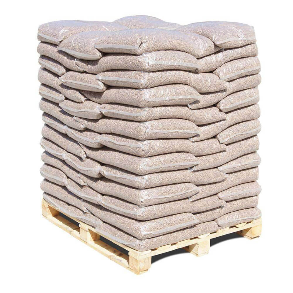 DIN-Plus-Holzpellets – Palette mit 75 Säcken à 10 kg