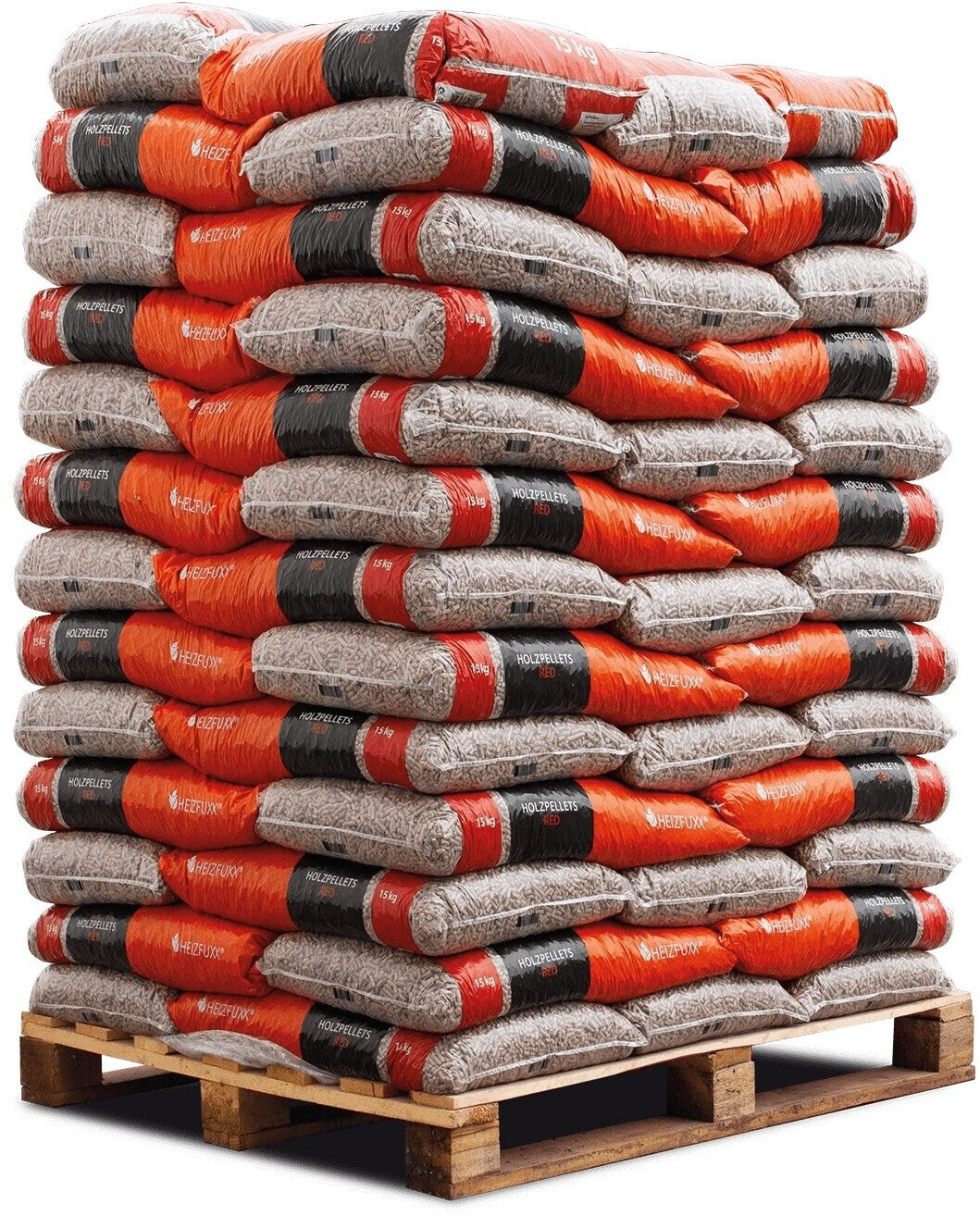 Heizfuxx Holzpellets Red - 65 Säcke à 15 kg