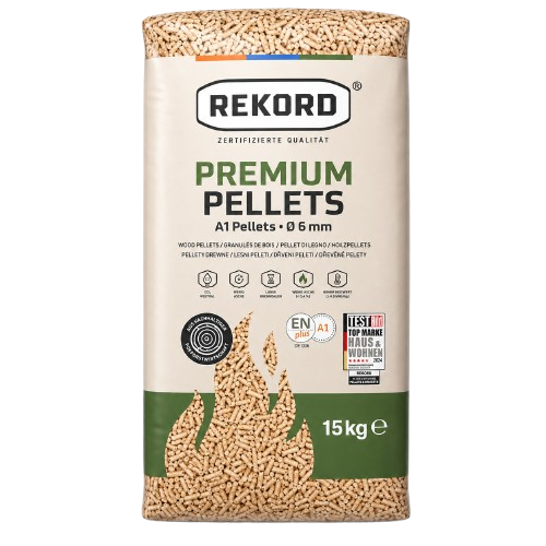 Rekord Premium Pellets – 65 Säcke à 15 kg